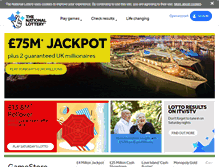 Tablet Screenshot of national-lottery.co.uk